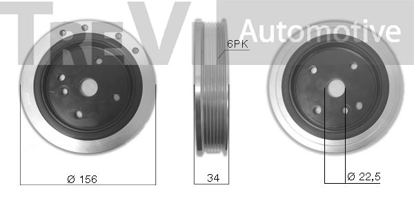 TREVI AUTOMOTIVE Rihmaratas,väntvõll PC1241